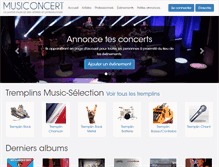 Tablet Screenshot of musiconcert.fr